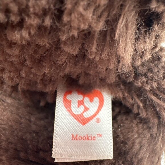 Ty Mookie Brown Plush Monkey Stuffed Toy 8" Polyester Fibers Plastic Beads Handm - Picture 2 of 14
